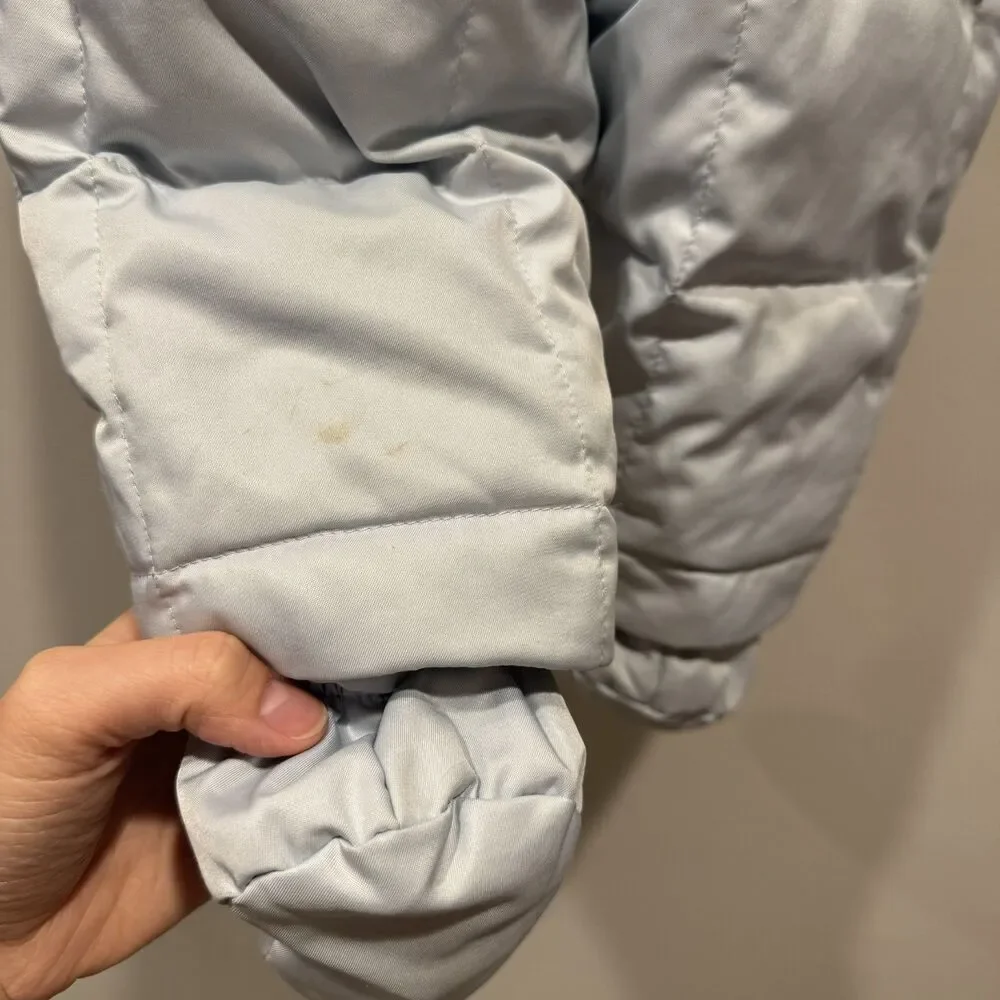 Burberry Snowsuit Down Filled Quilted Puffer Blue Nova Check Baby sz 12 month